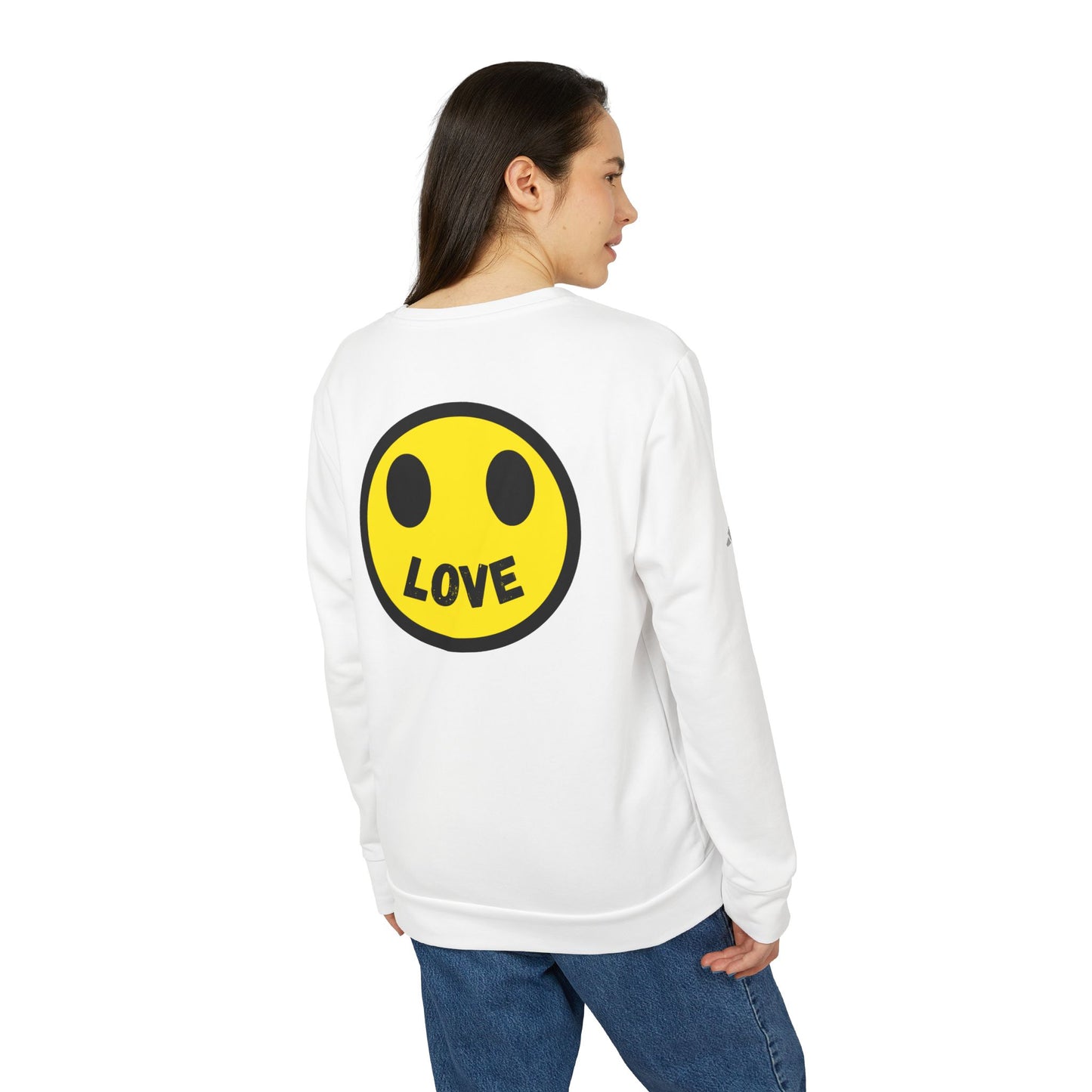 Adidas LOVE Unisex Fleece Crewneck Sweatshirt