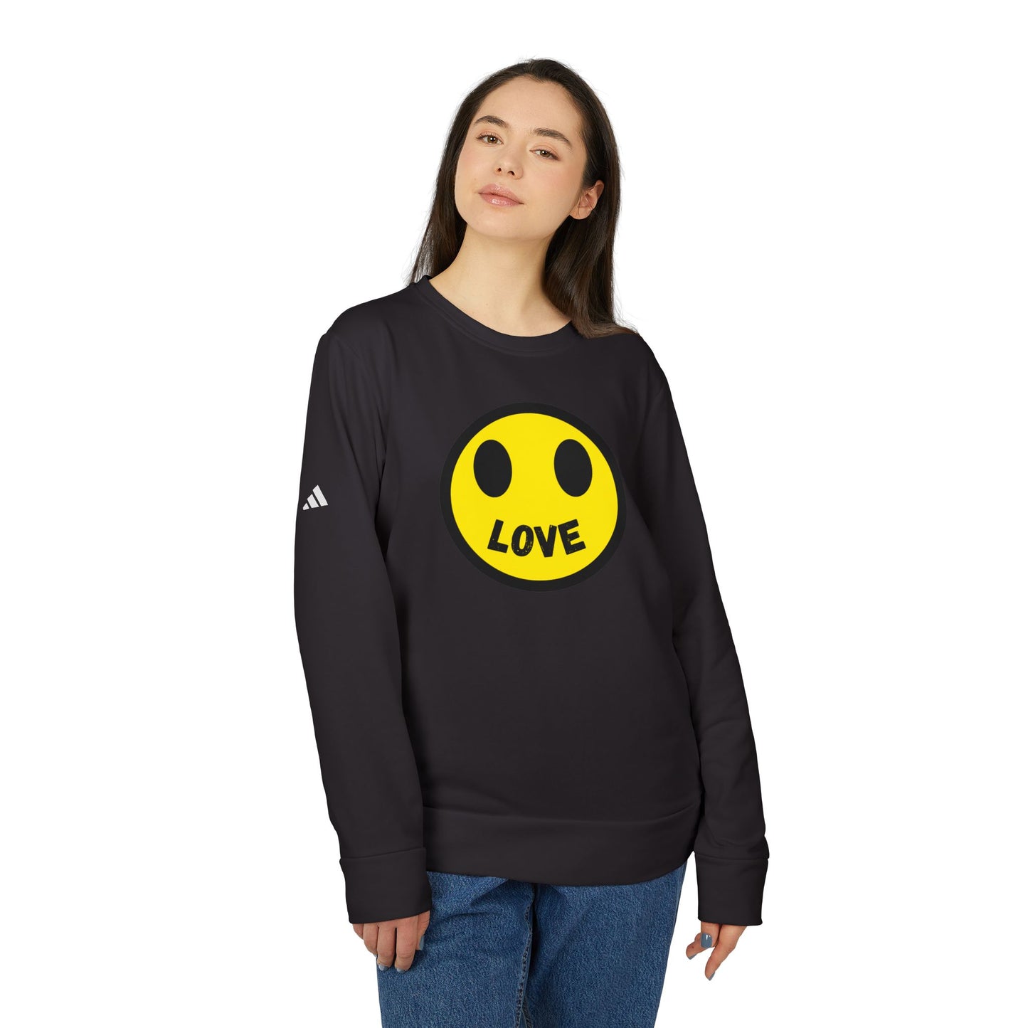 Adidas LOVE Unisex Fleece Crewneck Sweatshirt